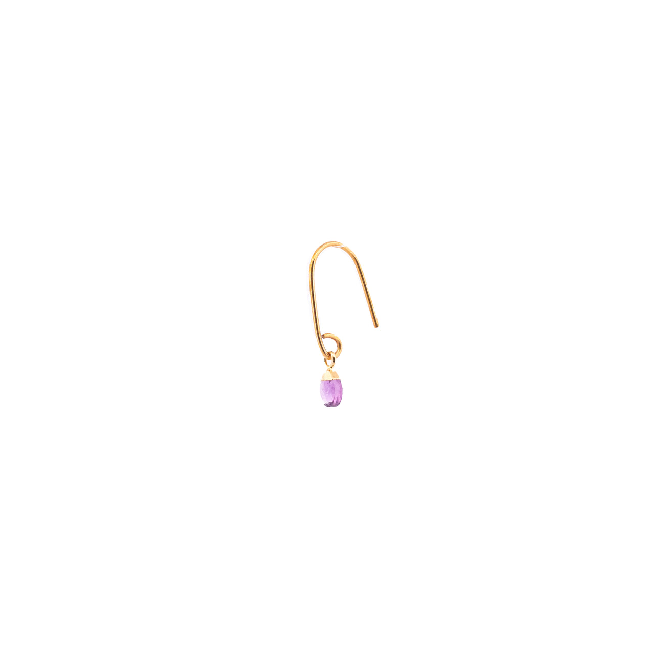 Earring Mono Amethyste