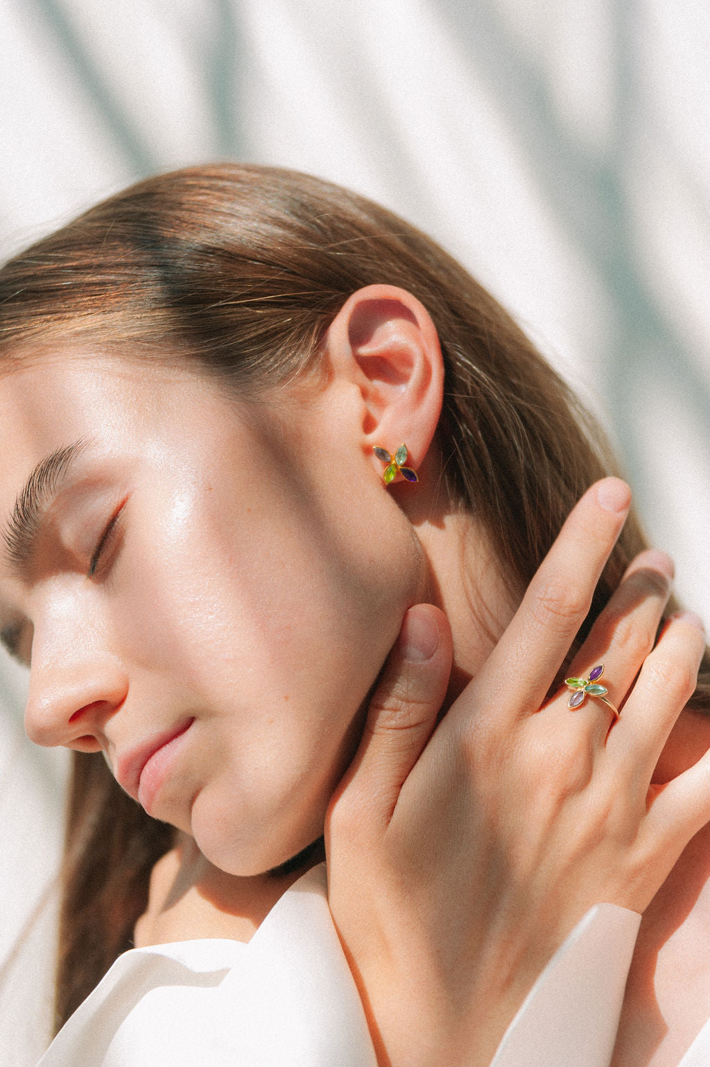 Earrings Fleur Studs